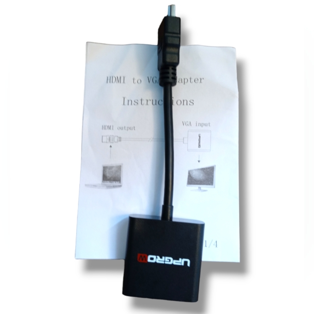 UpGrow HDMI to VGA Adapter HDMI Male to VGA Female Converter Support Computer